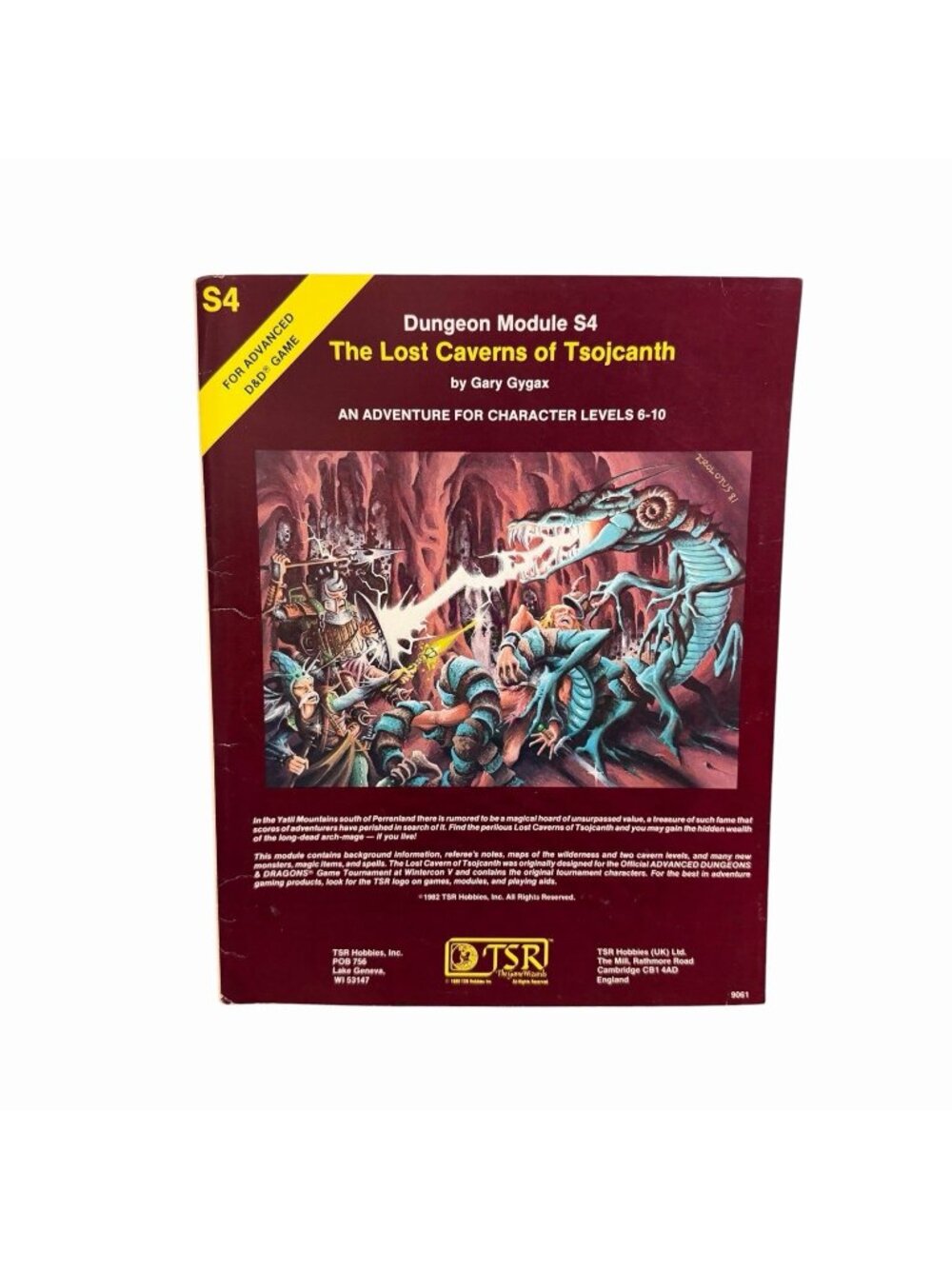 Advanced Dungeons & Dragons Module S4 The Lost Caverns of Tsojcanth TSR 9061